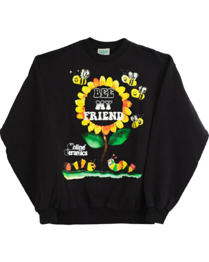 Online Ceramics Bee My Friend Off Black Heavy Fleece