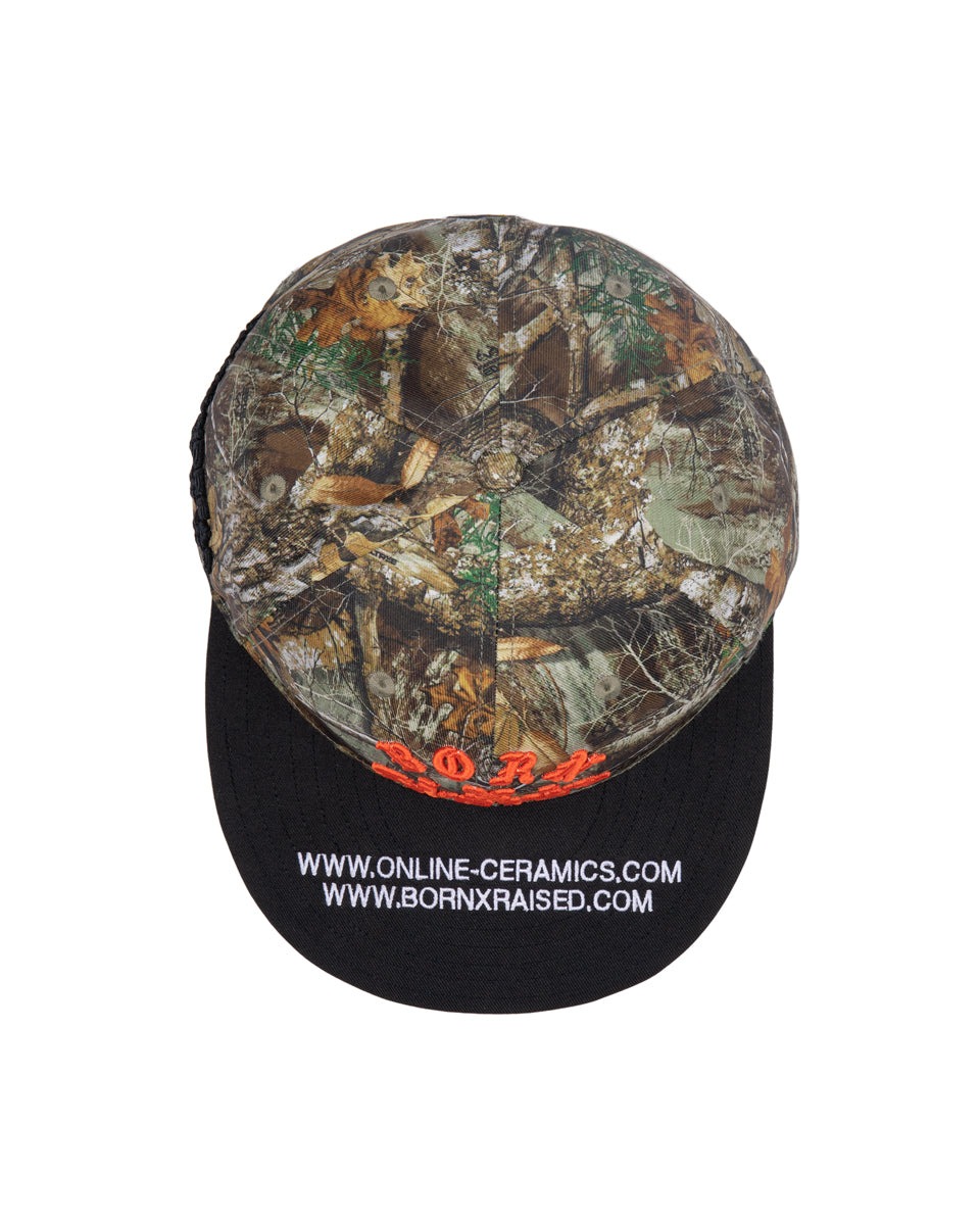 Born X Raised + Online Ceramics Fitted Camo Logo Hat - Image 4