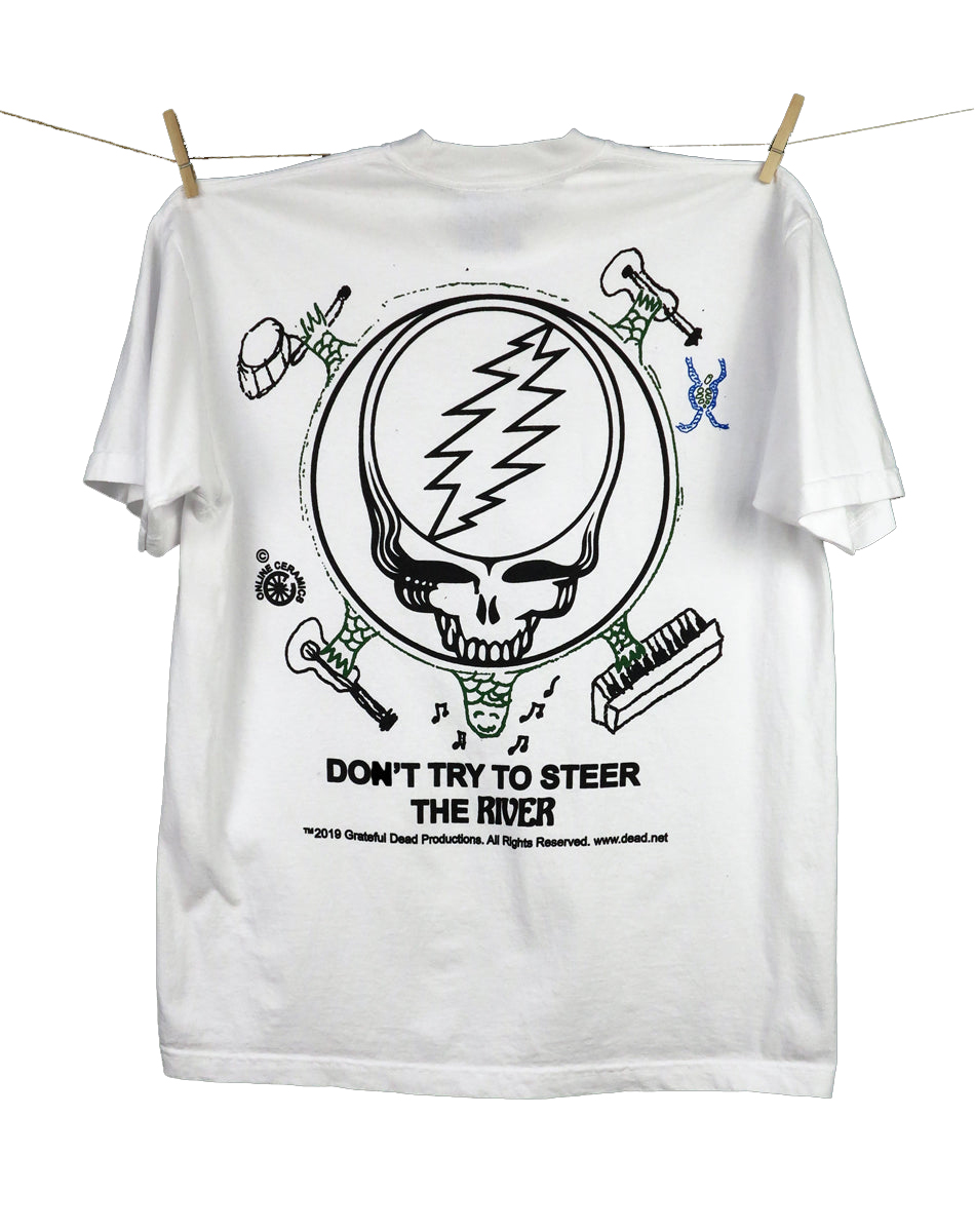 Online Ceramics Don't Try To Steer The River T-Shirt - Image 2