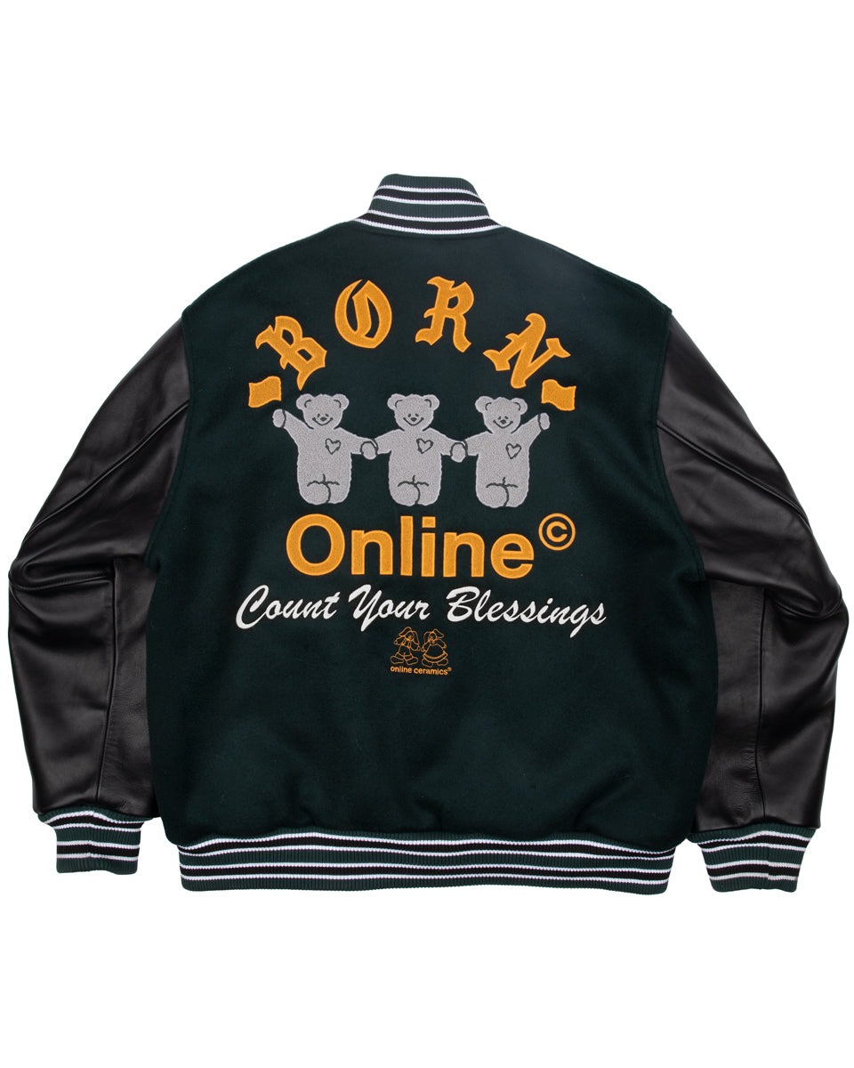 Born X Raised + Online Ceramics Letterman Jacket - Image 2