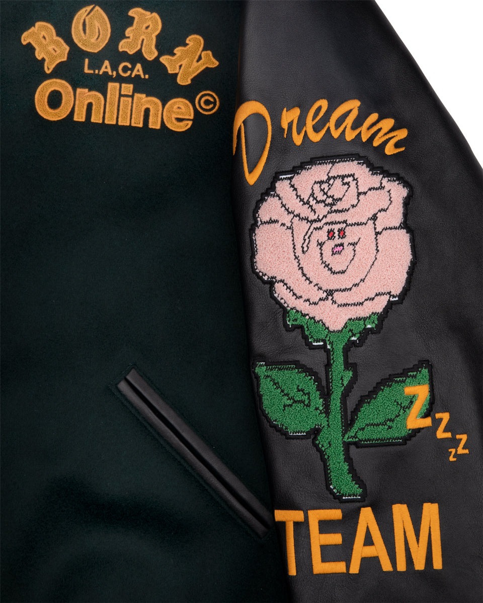 Born X Raised + Online Ceramics Letterman Jacket - Image 3