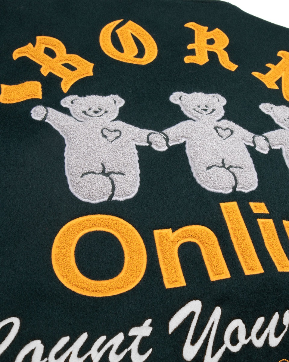 Born X Raised + Online Ceramics Letterman Jacket - Image 4
